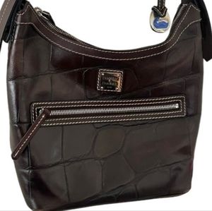 Dooney and Bourke croc hobo shoulder bag